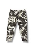 Reebok Gym Leggings Size Uk 30 32 4X 3/4 Length Black & White Print Plus size - 30 Plus