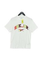 Reebok Men's T-Shirt S White Graphic Cotton with Spandex Basic New with tags