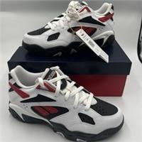 Men's Reebok Preseason 94 Low Trainers in White Black Red BNWT Size 5 Basketball