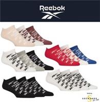 Trainer Socks Reebok - Unisex Mens Womens 'Essentials' Logo Patterned Cotton 3pk - 6.5-8 UK Regular