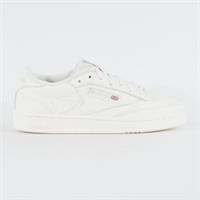 Womens Reebok Club C 85 HQ0947 White Leather Casual Lace Up Sports Trainers