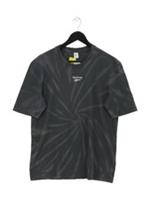 Reebok Men's T-Shirt S Grey Cotton with Elastane Crew Neck Basic New with tags