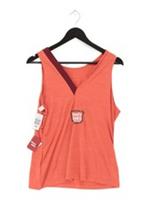 Reebok Women's T-Shirt M Orange Nylon with Elastane Basic New with tags