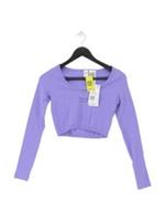 Reebok Women's Top S Purple Nylon with Spandex Cropped New with tags