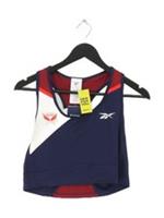 Reebok Women's Top L Blue Polyester with Elastane Cropped New with tags