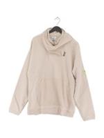 Reebok Men's Hoodie L Cream Cotton New with tags