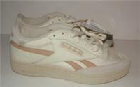 New Ladies Reebok Club C Revenge Cream & Brown Leather Training Shoes Size 7.5
