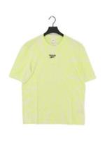 Reebok Men's T-Shirt XS Green Cotton with Elastane Basic New with tags