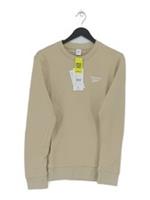 Reebok Men's Jumper XS Cream Cotton with Elastane Pullover New with tags