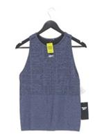 Reebok Women's T-Shirt M Blue Nylon with Polyester, Spandex Basic New with tags