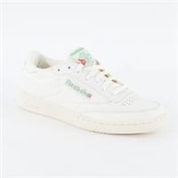 Womens Reebok Club C 85 Vintage DV6434 Chalk White Leather Casual Lace Trainers
