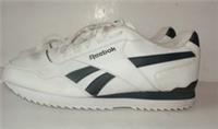 New Reebok Royal Glide Ripple Clip White Training Shoes Sneakers Size 12