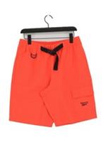 Reebok Men's Shorts M Orange Striped 100% Polyester Cargo New with tags