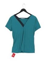 Reebok Women's T-Shirt M Green Nylon with Elastane Basic New with tags