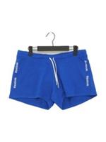 Reebok Women's Shorts M Blue Cotton with Polyester Sweat New with tags