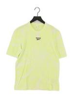 Reebok Men's T-Shirt XS Green Cotton with Elastane Basic New with tags