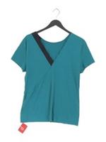 Reebok Women's T-Shirt M Green Nylon with Elastane Basic New with tags