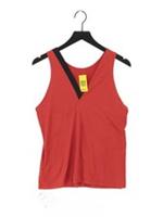 Reebok Women's T-Shirt L Red Nylon with Elastane Basic New with tags