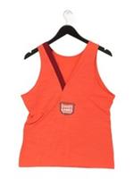 Reebok Women's T-Shirt M Orange Nylon with Elastane Basic New with tags