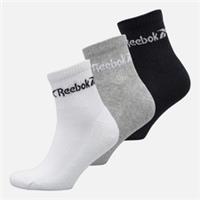 Reebok Unisex 3 Pack Cushioned Quarter Socks Ankle Sports Gym Cotton Blend Sale - EU 43-46 Regular