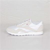 Reebok Women's Classic Nylon Sneaker-White/Light Grey (UK_3.5) Ex-display