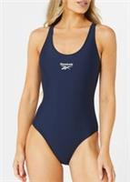 Reebok Womens Adelia One Piece Swimsuit Swimming Costume - Vector Navy