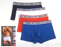 Reebok Mens Boxer Trunks 4 Pack XL Cotton Logo Underwear Briefs Shorts BNWT New - XL Regular