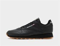 Genuine Reebok Classic Leather Shoes ( Men All Sizes: UK 7 - 12 ) All Black Gum