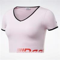 Reebok Womens Meet You There Bralette Basic T-Shirt - Pink - BNWT - 26-28W Plus