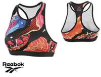 Reebok Women's Yoga Graffiti Collab Bra Fitness Cross Fit Size XS - XS Regular