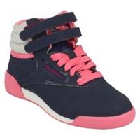 Girls Reebok Hi-Top Leather Trainers Casual Shoes Lace Up Cozy Craze UK 11 Kids