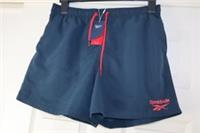 BNWT Men's Reebok Collegiate Swim Shorts Navy and Red - Size L NEW WITH TAG - L Regular