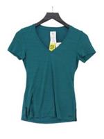 Reebok Women's T-Shirt XS Green Nylon with Elastane Basic New with tags