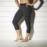 Women's Reebok Combat Capri Fitness Workout Black Size XL - XL Regular
