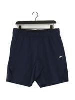 Reebok Men's Shorts M Blue Polyester with Elastane Sweat New with tags