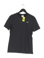 Reebok Women's T-Shirt M Black Polyester with Spandex Basic New with tags
