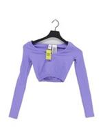 Reebok Women's Top XXS Purple Nylon with Spandex Cropped New with tags