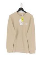 Reebok Men's Hoodie L Cream Cotton with Elastane Pullover New with tags