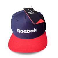 Reebok Original Flat Brim Baseball Cap Adjustable Snapback Embroidered Logo Blue