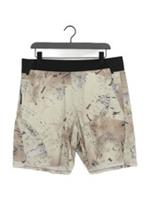 Reebok Men's Shorts L Cream 100% Polyester Sweat New with tags