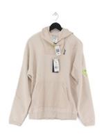 Reebok Men's Hoodie S Cream Cotton New with tags