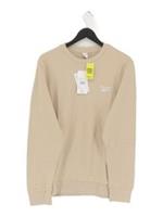 Reebok Men's Hoodie L Cream Cotton with Elastane Pullover New with tags