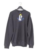 Reebok Men's Hoodie M Grey Graphic Cotton with Elastane Pullover New with tags