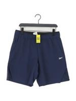 Reebok Men's Shorts M Blue Polyester with Elastane Sweat New with tags