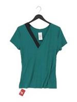 Reebok Women's T-Shirt S Green Nylon with Spandex Basic New with tags