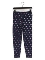 Reebok Women's Sports Bottoms M Blue Cotton with Elastane Leggings New with tags