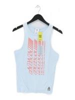 Reebok Women's T-Shirt S Blue Nylon with Cotton, Polyester Basic New with tags