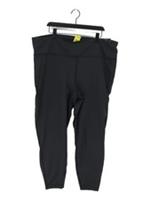 Reebok Women's Leggings UK 30 Black Nylon with Spandex Cropped New with tags