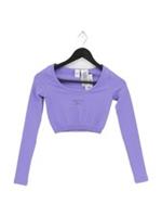 Reebok Women's Top XXS Purple Nylon with Spandex Cropped New with tags
