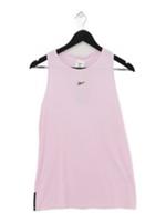 Reebok Women's T-Shirt M Pink Nylon with Spandex Sleeveless Basic New with tags